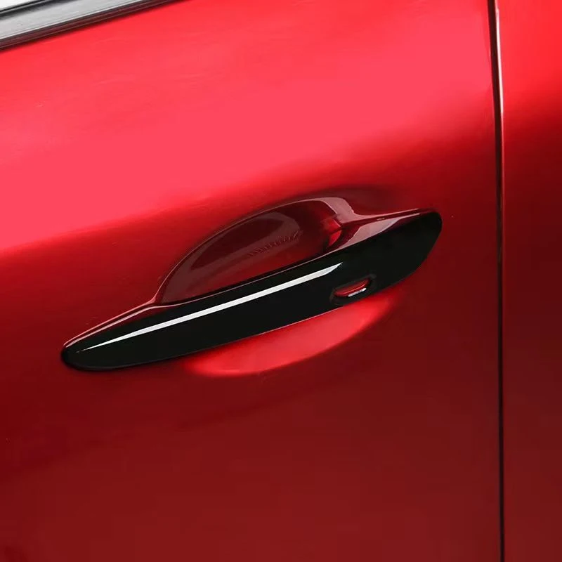 자동 도어 핸들 커버 카본 파이버 크롬 마쓰다 CX60 액세서리 CX 60 2022 2023 2024 2025 스크래치 방지 트림 세트 스티커