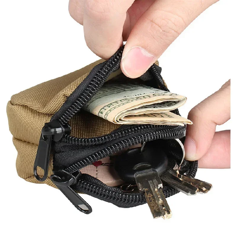 1pc-Waist Bag Multi Functional Waterproof Bag Key Coin Bag Wallet Practical Bag Storage Bag