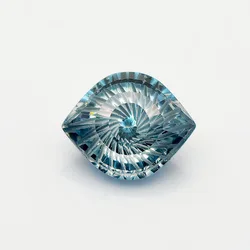 Vibrant Eye - Cut Cubic Zirconia Gemstones in Bold Multicolor Options - 6x7.3mm (Gray Blue)