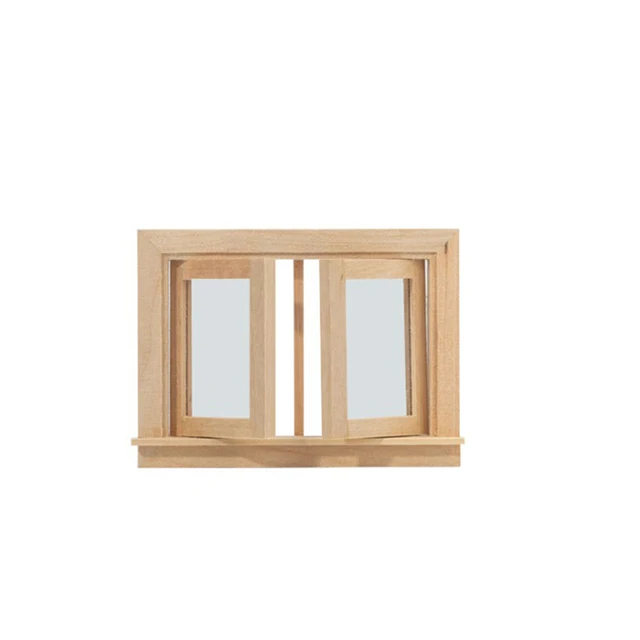 1/12 Dollhouse Miniature Wood External Single Door Wooden Window Frame DIY Accessories Doll House Furniture Toys Multi Styles 4