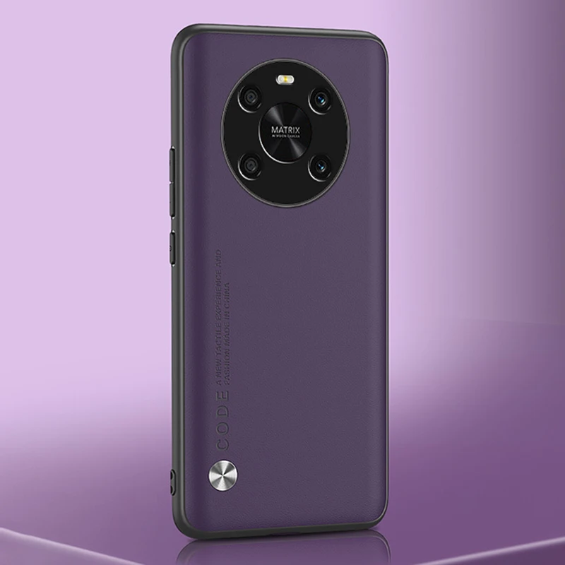Luxury PU Leather Matte Phone Case with Full Protection