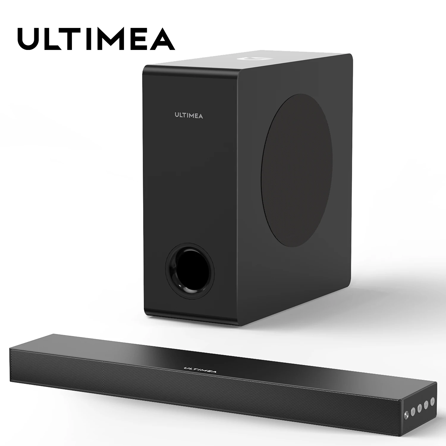 Ultimea 160W 2.1 Soundbar Tv Con Subwoofer, Soundbar Per Pc Con Bassi Profondi Per Giochi, Altoparlanti Soundbar Bluetooth Audio Domestici Funzionano 