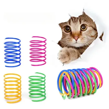 4Pcs Bag Extended Cat Color Plastic Spring 1