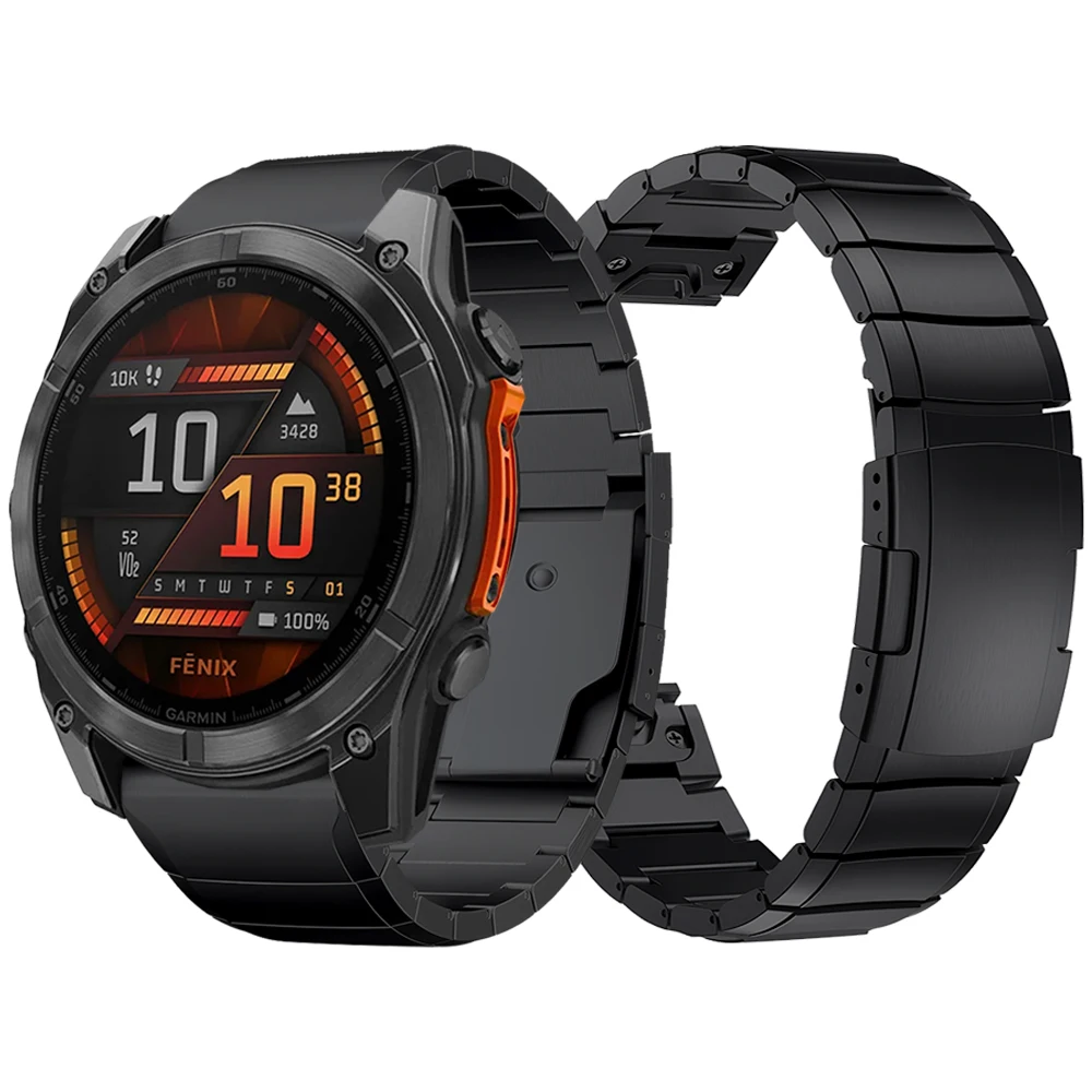 Premium Titanium QuickFit Watch Strap - 26mm/22mm, Durable Metal Band