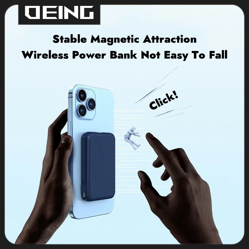 20000mAh Magnetic Power Bank Wireless Macsafe Powerbank External Spare Battery Portable Charger For iPhone Xiaomi Huawei Samsung 4