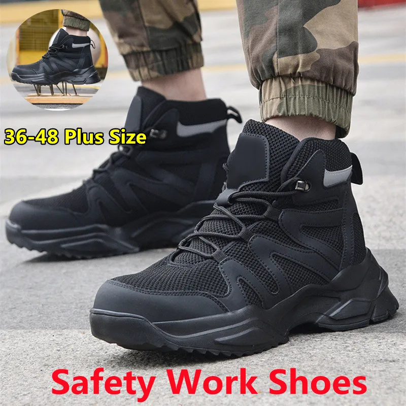 36-48 Scarpe Da Lavoro Antinfortunistiche Taglie Forti Scarpe Antinfortunistiche Protettive Antiscivolo Con Punta In Acciaio Sneakers Scarpe Da Estern
