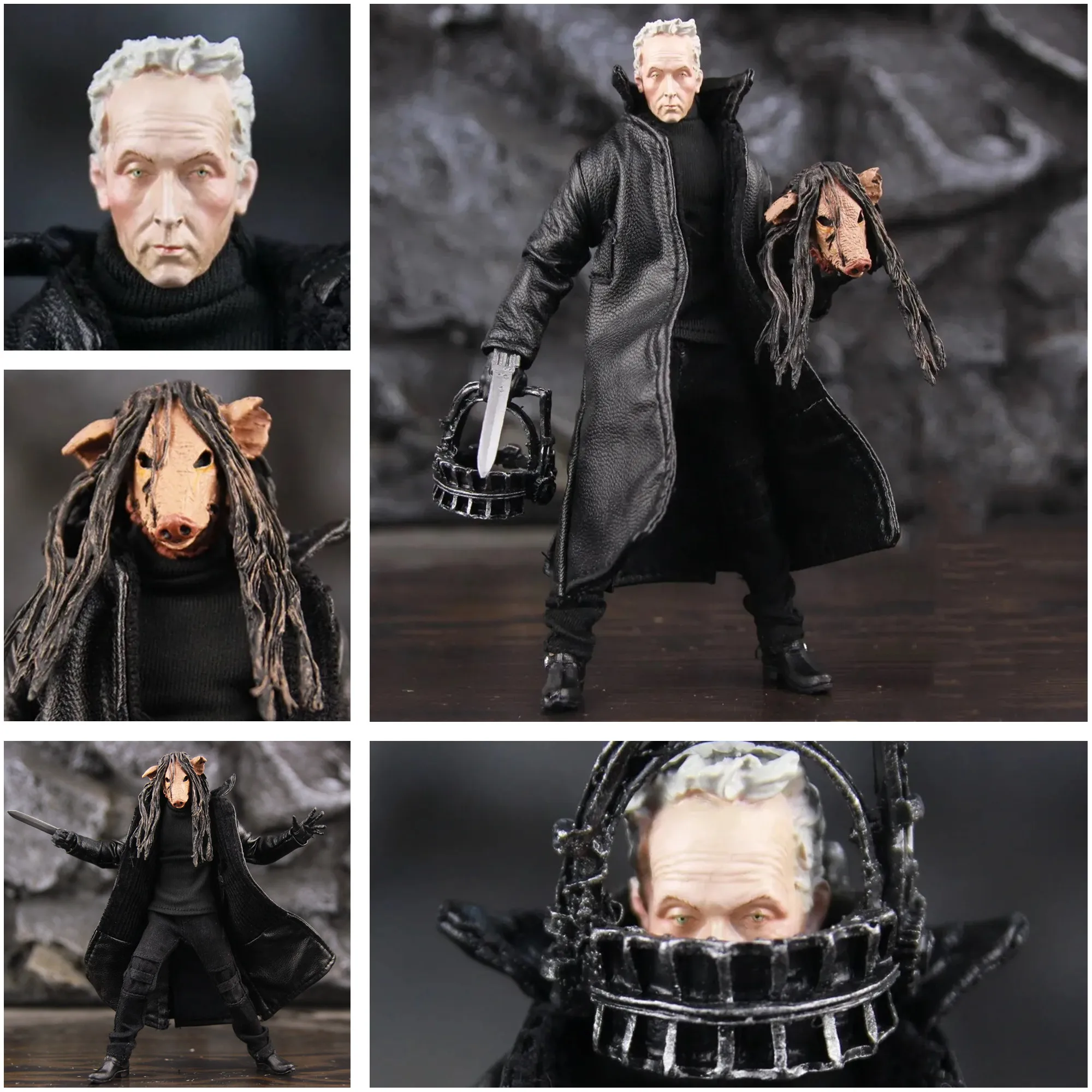 

Classic Horror Movie SAW John Krammer Killer 6" Action Figure Film Jigsaw Spiral The Organ Donor one:12 Toys Doll Model