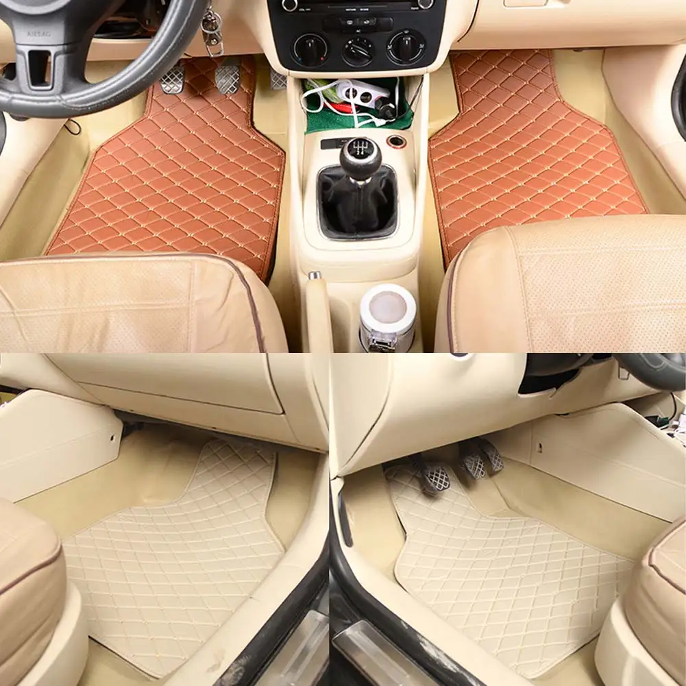 4Pcs Universal Car Floor Mats Carpet Mats Waterproof Anti-dirty Floor For All Cars