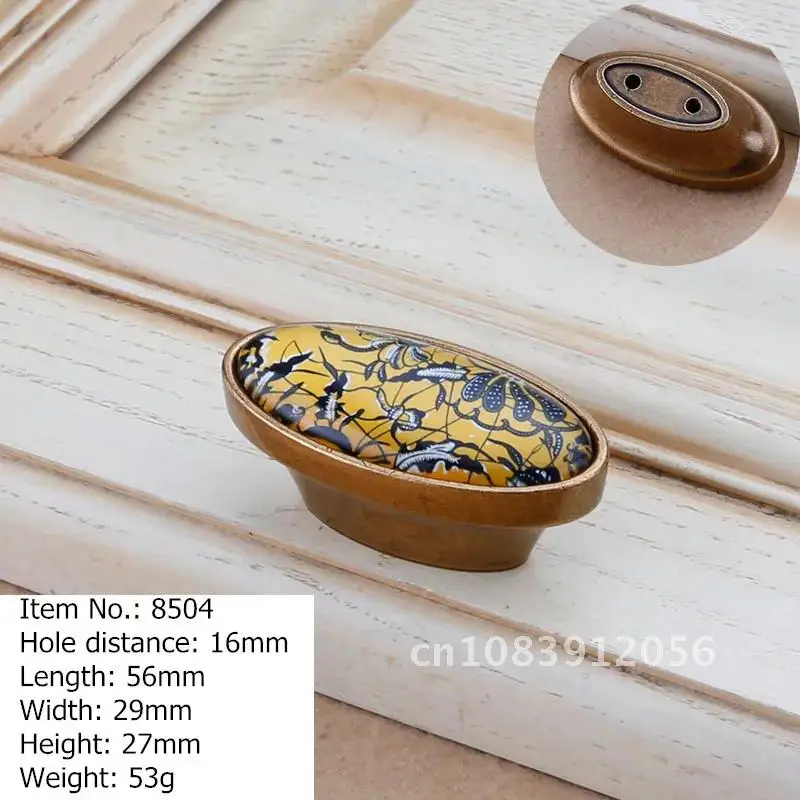

Cabinet Handle Kitchen Ceramic Knob Coffee Drawer Pulls Furniture Knobs