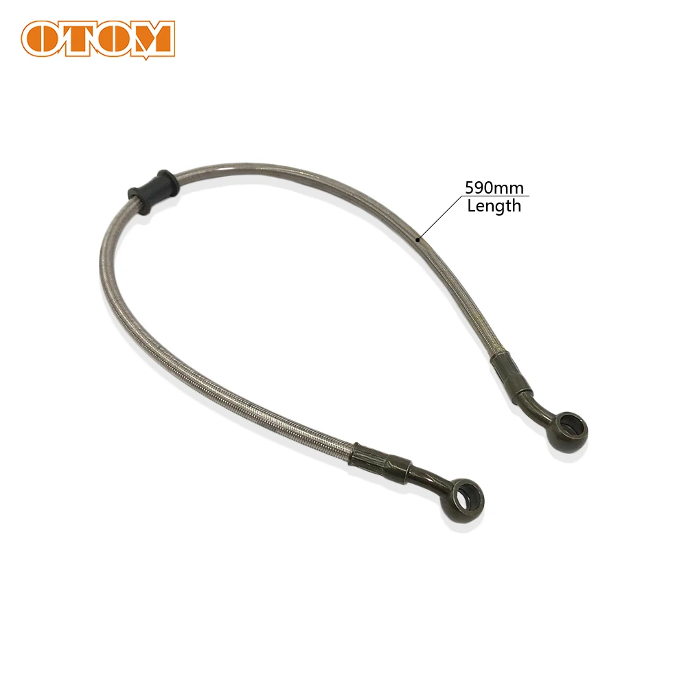 Tubo dell'olio del freno per moto, 50 cm, 120 cm, tubo del freno intrecciato in acciaio, frizione per tubo dell'olio di guida della frizione, tubo del freno della moto (1200 mm-nero