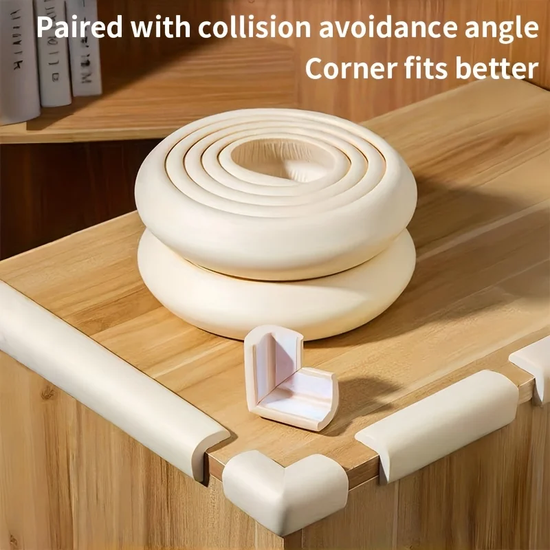 Durable Rubber Corner Protector - Scratch Prevention & Furniture Stabilization, Easy Installation