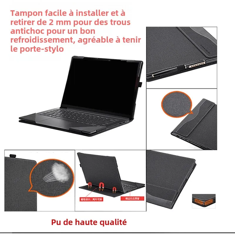 fqparts Replacement La Coque d'ordinateur Portable D Convient à pour for Lenovo ideapad U310 Color Argent