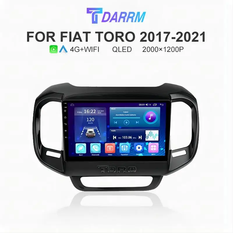 

Автомагнитола на Android 13 для FIAT TORO 2016, 2017, 2018, 2019, видеоплеер с GPS-навигацией, Стерео Авторадио для Carplay