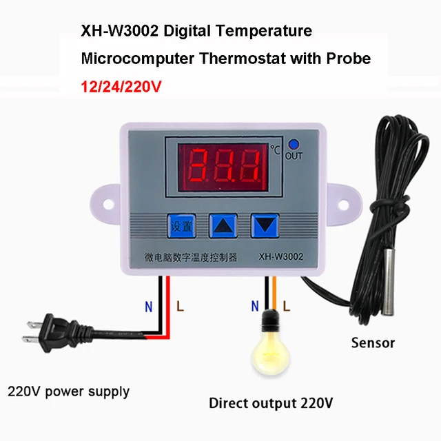 W3002 Digitale Temperatur Controller Mikrocomputer Thermostat