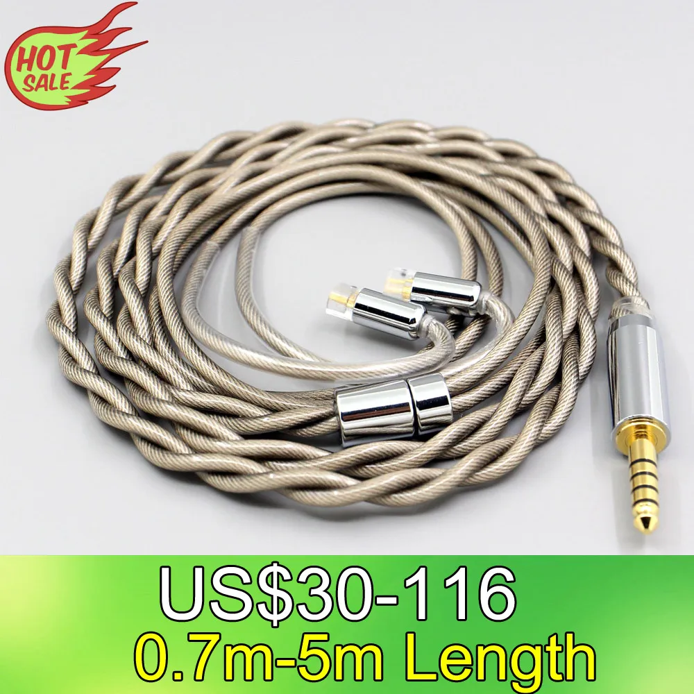 

LN007844 Type6 756 core 7n Litz OCC Silver Plated Earphone Cable For UE11 UE18 pro QDC Gemini Gemini-S Anole V3-C V3-S V6-C