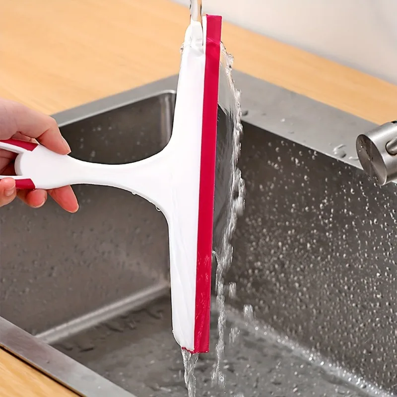 3pcs,Household Cleaning Squeegee, Water Removal Scraper, Suitable for Bathroom, Window and Car Glass, Cleaning Supplies