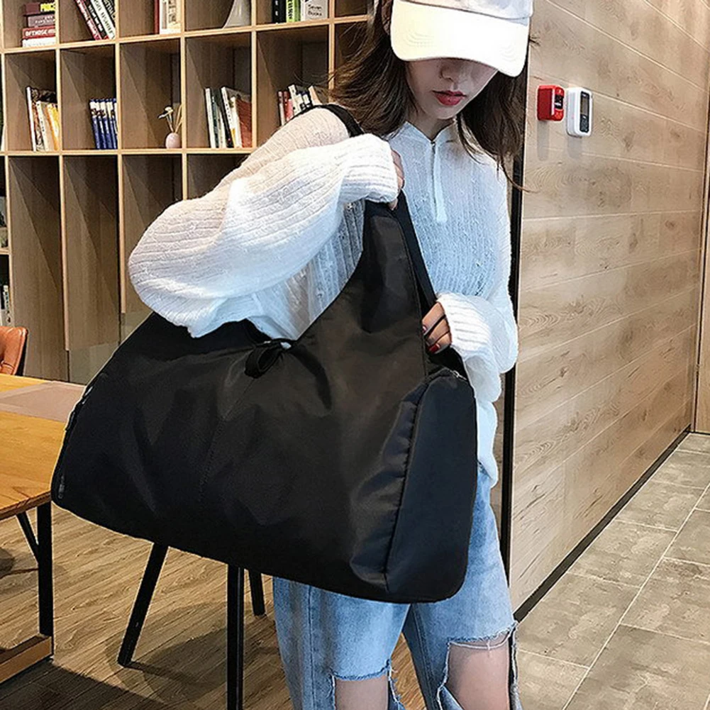 Fashion Women Shoulder Bags Ladies Travel Fitness Yoga Sports Tote Solid Casual Large Capacity Travel Storage Bag Handbag