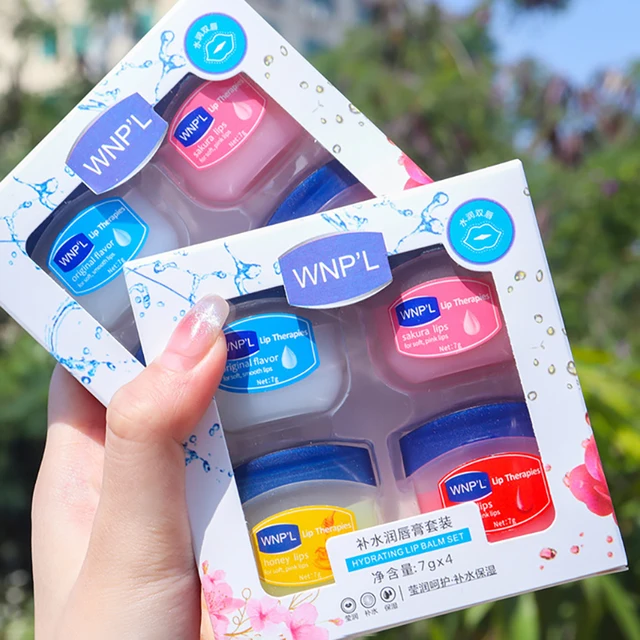 Natural Plant Lip Balm Set 4