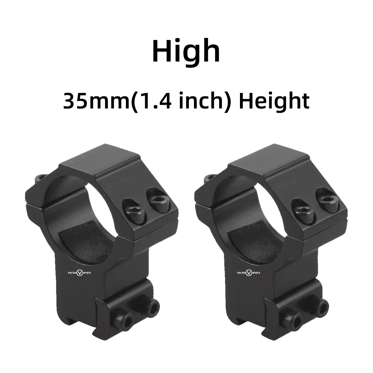 Vector Optics 11mm Dovetail Ring Mount High Profile Low Profile for Rifle Scope Hunting Mount For 30mm Tube