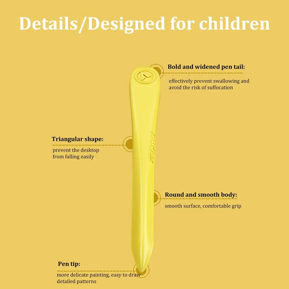 Pack Of 18 Art Supply Childs Plastic Crayons With Box - 1 Piece