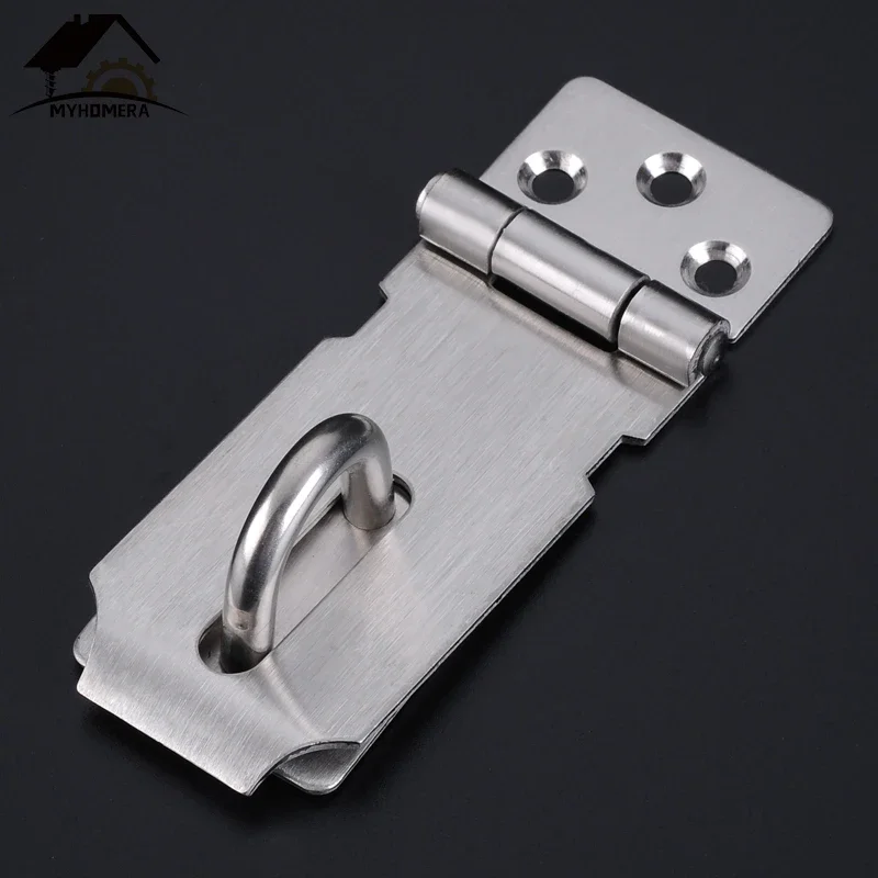 Door Hasps Latch Lock Door Hasp Locks 304 Stainless Steel Padlock Doors Window Cabinet Gym Locker 4/6/6.5 inch Home Security