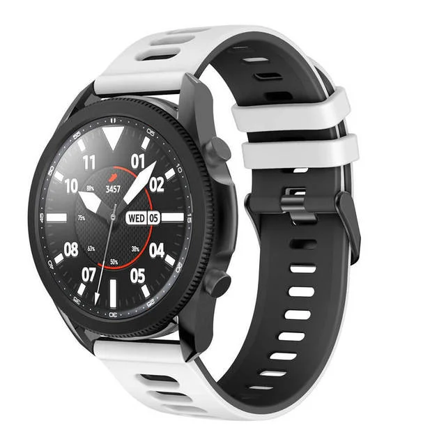 Silicone Sports Band Strap - Versatile 22mm/20mm Fitness Bracelet