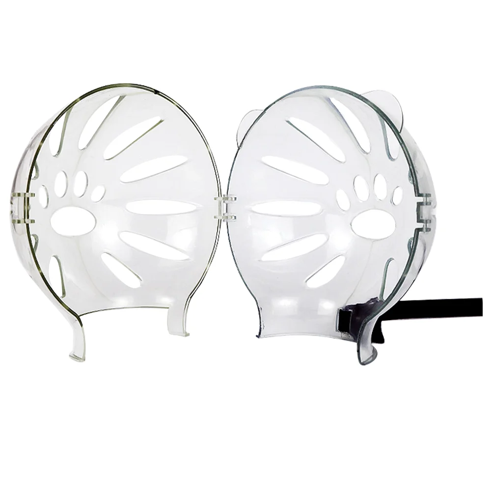 Soft Abs Cat Hood For Surgery Recovery Clear Kitten With Large Space Wide View Pet Products Feline Accessories Dog Treats