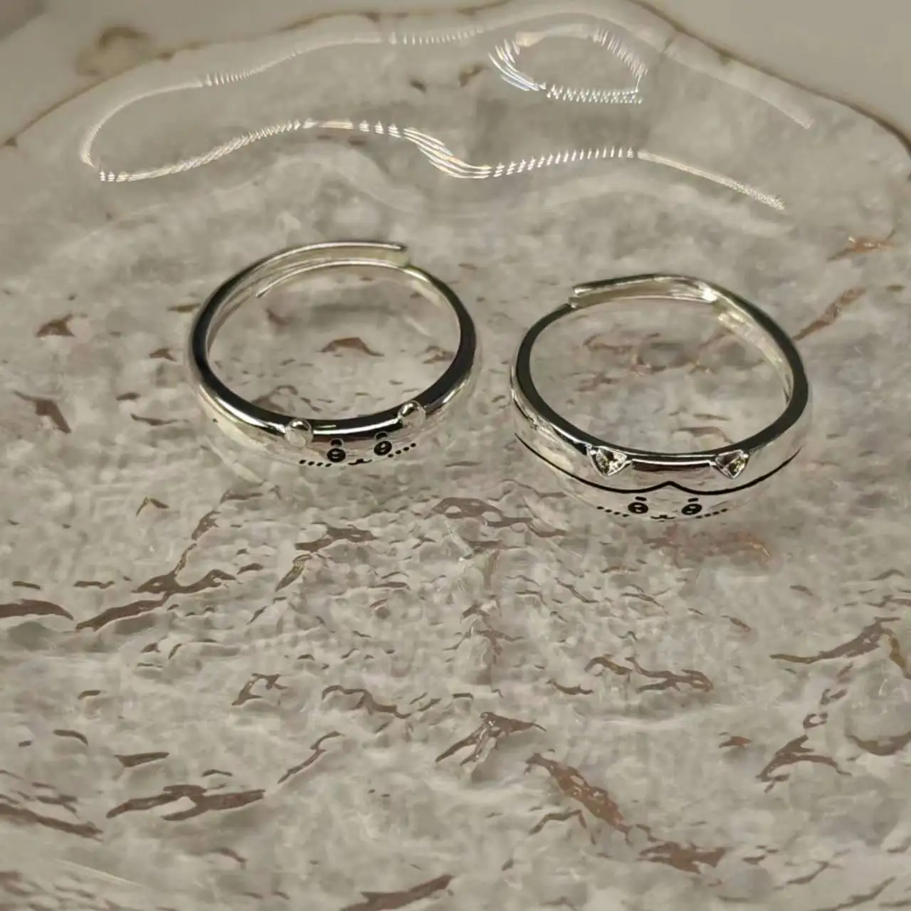 Chiikawa Hachiware Couple Pair Ring - Image 3