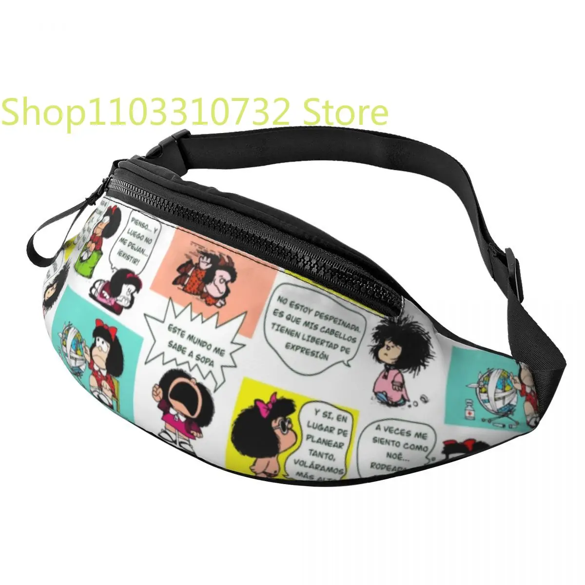 

Поясная сумка для мужчин и женщин, забавная мультяшная кошелек для денег и телефона, для велоспорта, походов, на заказ