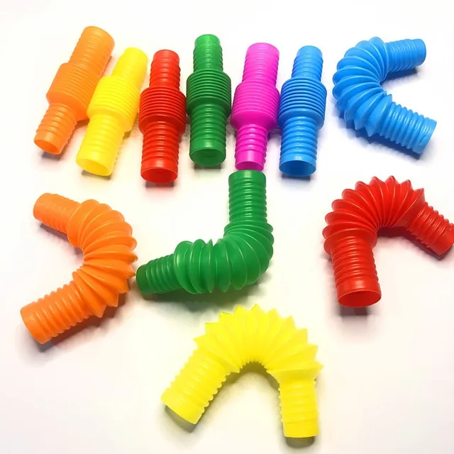 Mini Cute Pop Tubes Sensory Toy For Adult Fidget Stress Relieve Toys Kid Autism Anti Stress Plastic Bellows Children Squeeze Toy 4