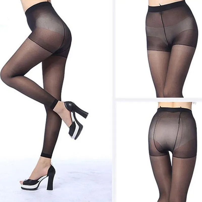 

Elastic High Waist Sun Protection Stockings Ladies Sexy Breathable Skinny Legs Tights Slim Tear Resistant Nylon Pantyhose Women