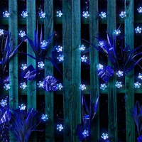 Solar Garden Light Flower Outdoor Solar  String Lights Waterproof Fairy Simulation Floral Garlands Lamp Christmas Decoration 2