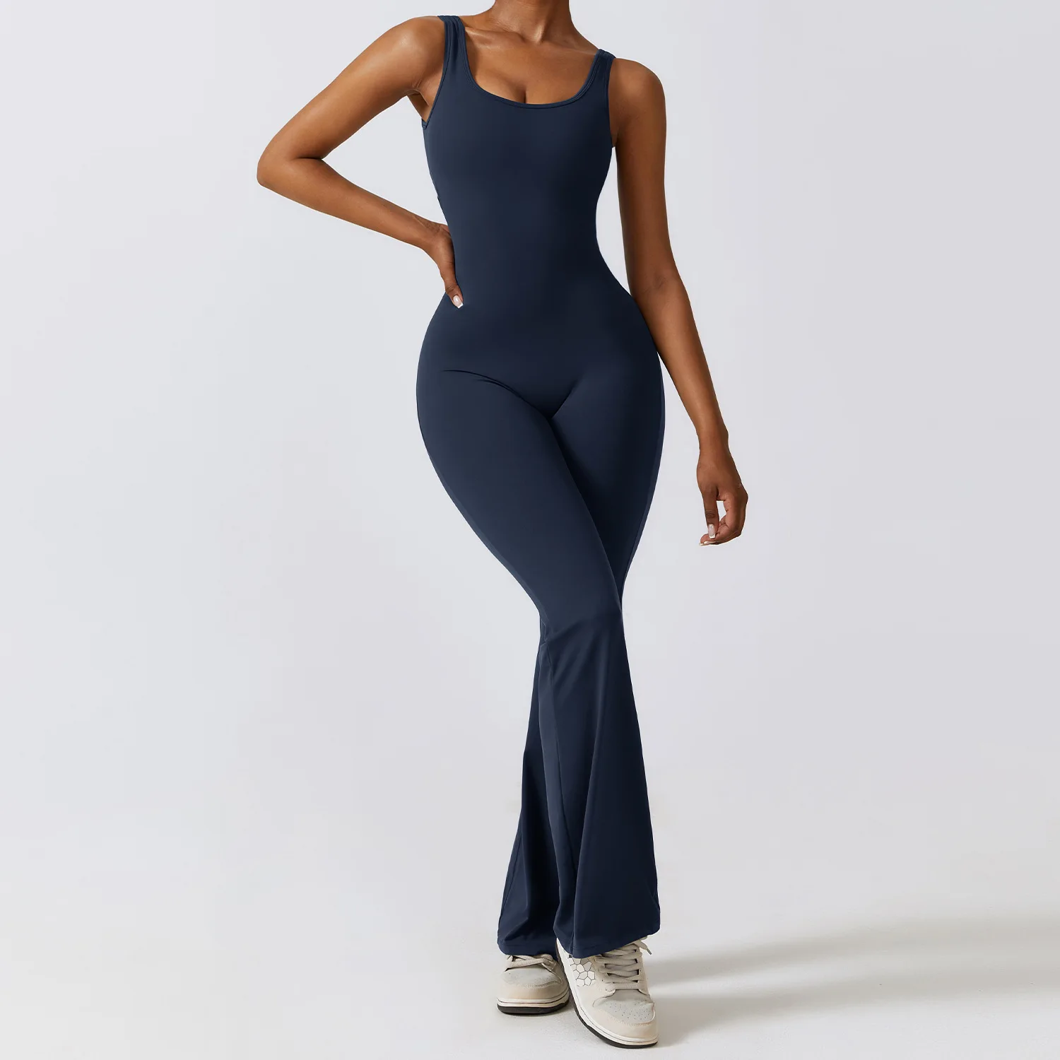 Women's Yoga & Workout Jumpsuit - Stretchable Fitness Bodysuit