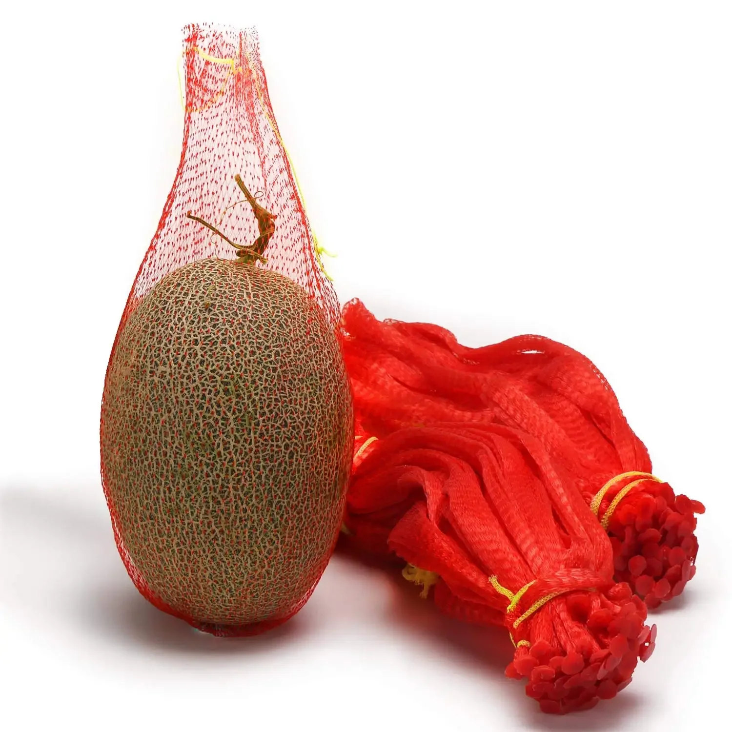 

100PCS Melons Hammock Netting Bags Red Reusable Watermelon Support Nets With Loop-Style Closures For Cantaloupes,Fruit, Honeydew