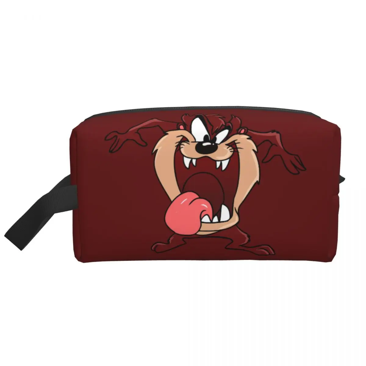 Custom Tasmanian Devil Travel Cosmetic Bag Women Taz Cartoon Anime Toiletry Makeup Organizer Ladies Beauty Storage Dopp Kit 2