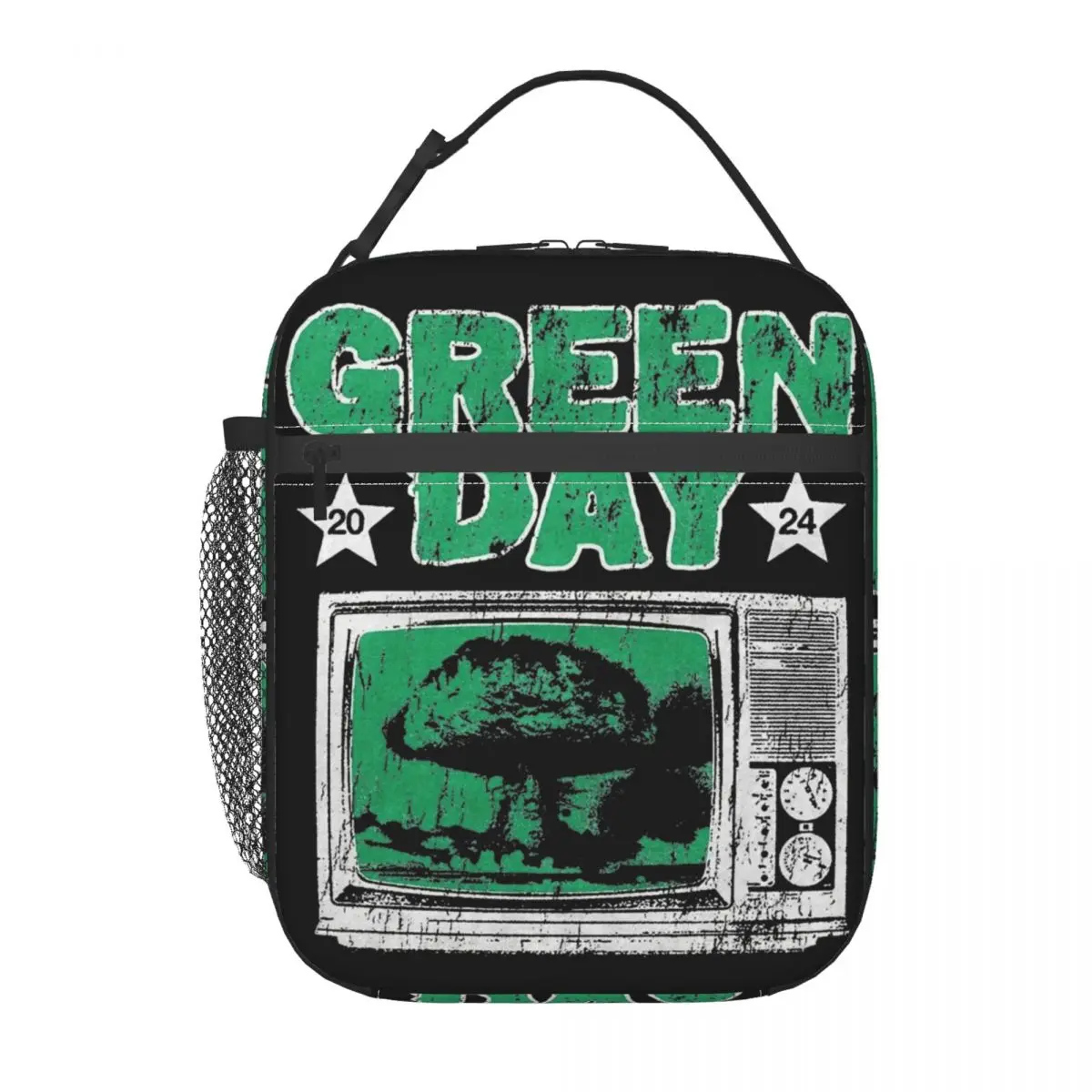 Green Day Rock Band Tour Insulated Lunch Bag For Travel Saviors Tour Storage Food Boxes Leakproof Cooler Thermal Lunch Box