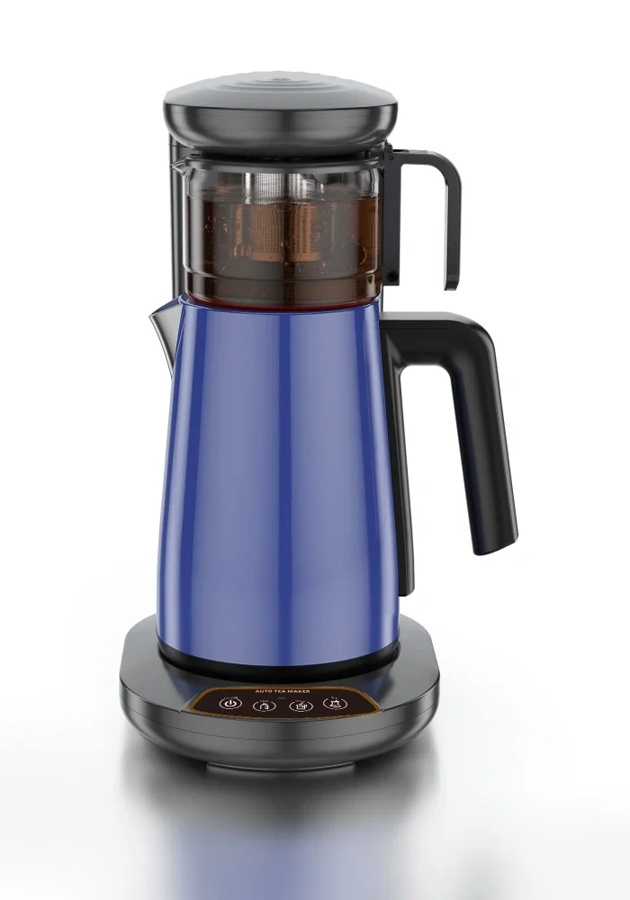 220V Automatic add Water Filter Coffee Hot Milk Tea Maker Smart Samovar 1.8L Electric Kettle Keep Warm 1L Glass Cup 1800w+600w