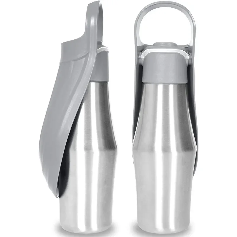 Water Bottle Portable Water Dispenser Pet Accompanying Cup Stainless Steel Dog Going Out Cup Outdoor