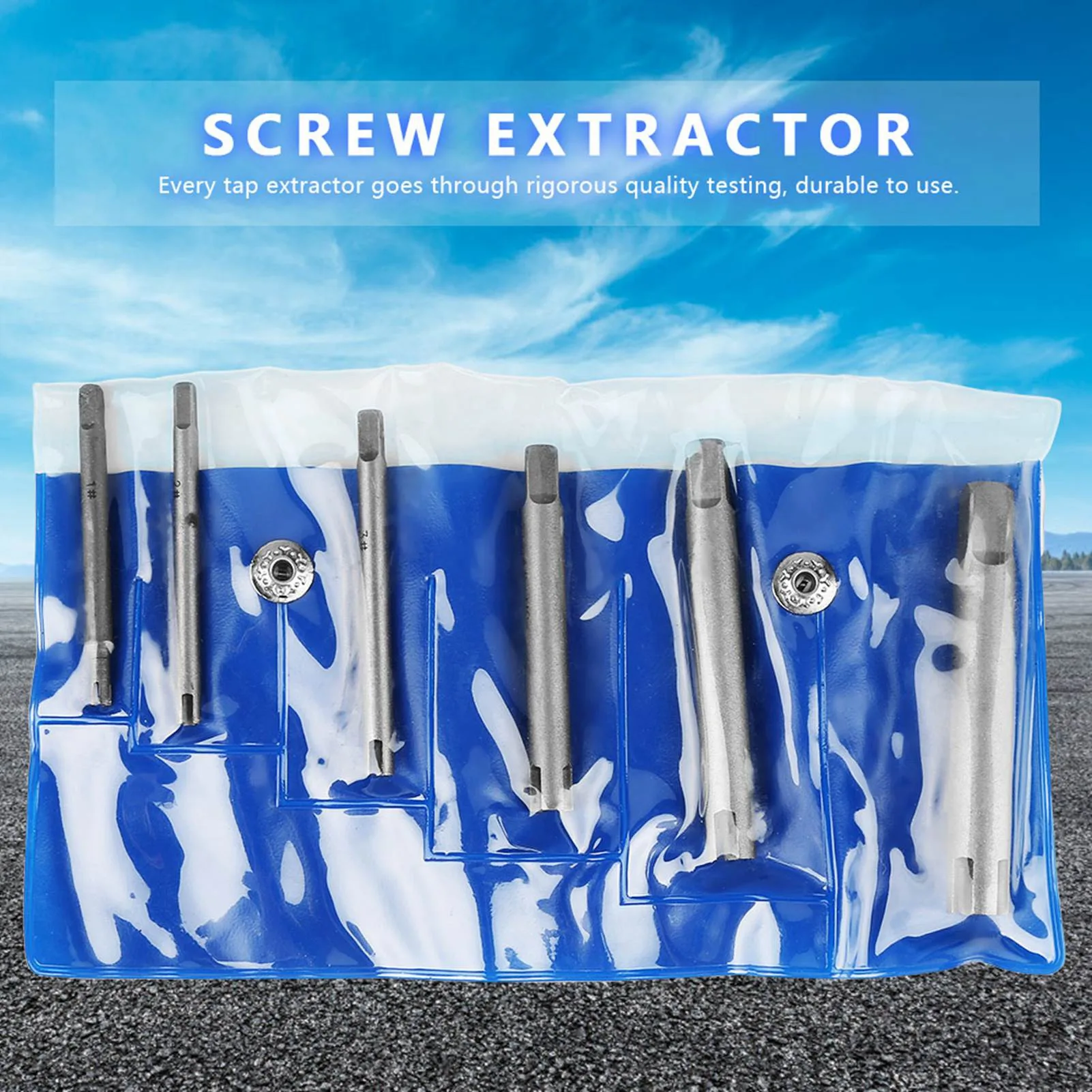 Screw Extractor Stripped Screw Steel Broken Head Taps Remover Stripped Screw Tap Extractor Set Tap Extractor Stripped Screw Tap