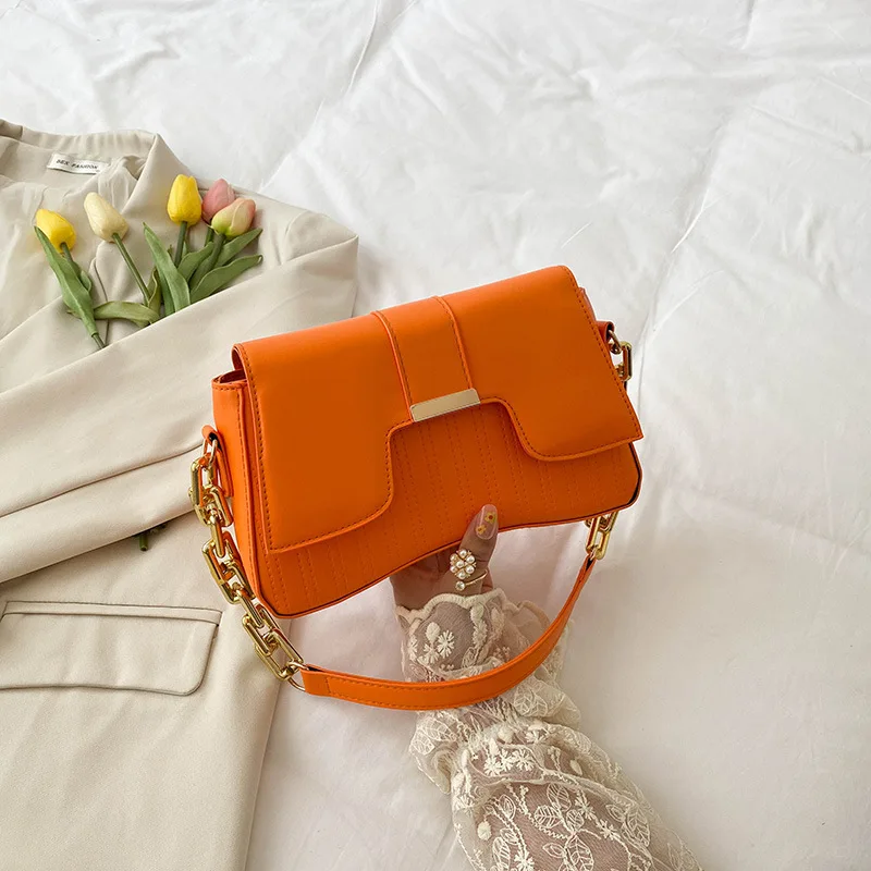 الاكريليك سلسلة حقيبة الكتف للنساء ، حقائب السيدات ، عادية ، الصلبة ، بولي Leather الجلود ، أكياس تحت الإبط ، الاستخدام اليومي ، والأزياء