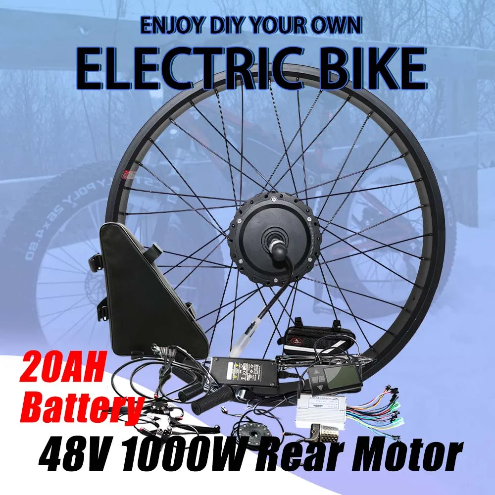 1000w 20ah Battery Electric Convension Kit Powerful Large Capacity