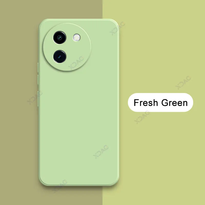 Enhanced Product Title: Premium Square Liquid Silicone Case - Luxury Full Protective Soft Cover