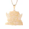 Trinidad and Tobago Pendant Necklace Gold Color Trendy Ethnic Jewelry Gift 4