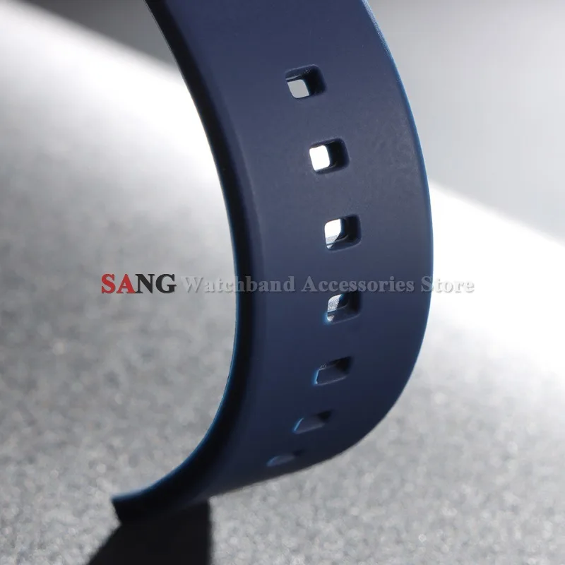 Premium Soft Silicone Rubber Watch Band - Men's Sports Diving Strap in Multiple Widths