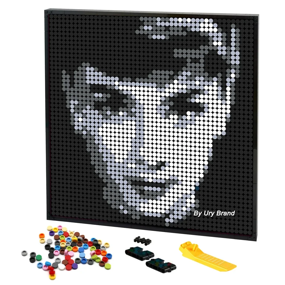 Fai Da Te Pixel Art Audrey Hepburn Mosaico Pop Pittura Con I Numeri Retro Room Decorativo Moc Building Blocks Giocattoli Ragazzi Regalo Creativo