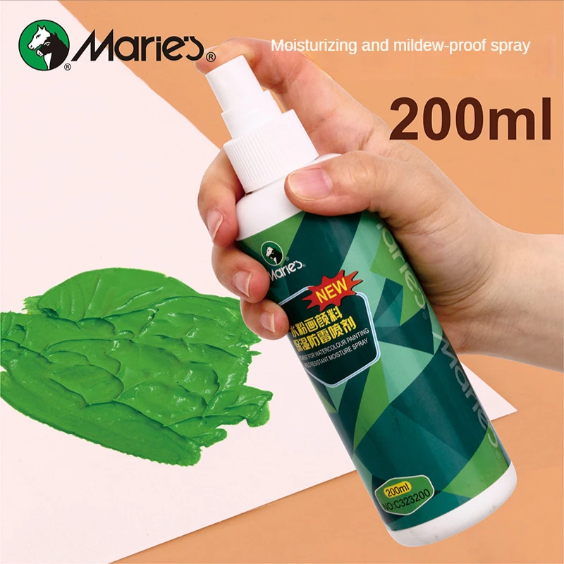 Maries Gouache Paint Moisturizing Anti Mold Spray Anti Drying Spray 200ml  Bottled Art Supplies Tools - AliExpress