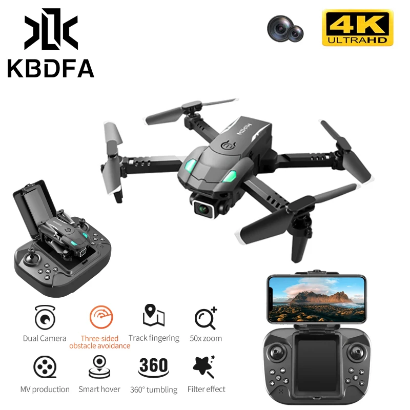 KBDFA S128 Drone 4K Profesional WIFI FPV Dual C Height Remote Control Helicopter Foldable Quadcopter Unmanned Aerial Vehicle Toy rc quadcopter with camera