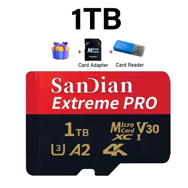 ตัวเลือกสินค้า การ์ดหน่วยความจำกันน้ำ ความจุ 512GB ความเร็วสูง Class 10 U3 V30