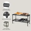 2 Tier Metal Storage Shelves for Kitchen, Office, and Garage Organization 2