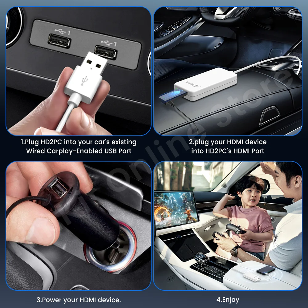 Carlinkit  ī÷-HDMI , TV ƽ Ʈ ȭ ̷ , TV ڽ Xbox ġ PS5 HDMI ġ, HD2CP